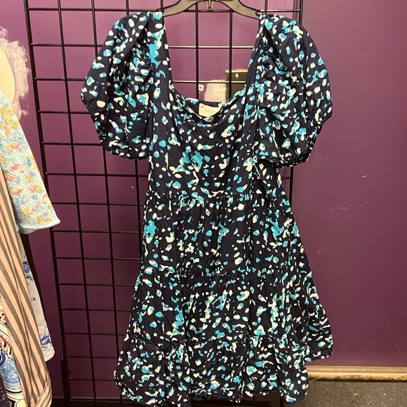 💜The Golden Globe Clothing Blue Dress 1X - Picture 1 of 3